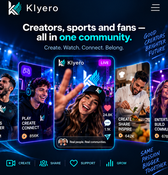 Klyero creators, sports and community